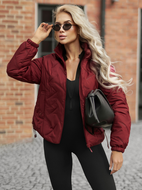 Women's Jacket - Burgundy OZONEE JS/16M9315/06Z
