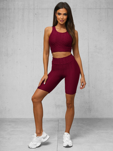Two-piece Tracksuit Set Burgundy OZONEE O/22754Z