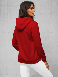 Women's Hoodie - dark-red OZONEE JS/W03Z