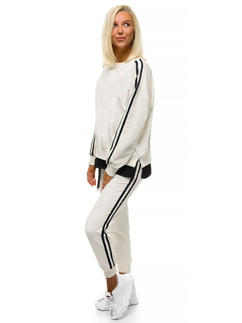 Two-piece tracksuit set Ecru OZONEE X/1000