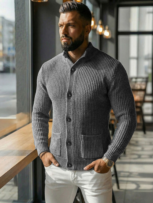 Men's Jumper - Anthracite OZONEE NB/MM6020/3Z