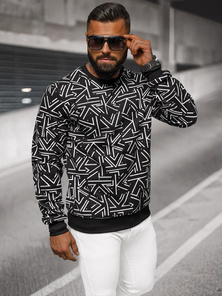 Men's Sweatshirt - Black OZONEE JS/8B1219/3