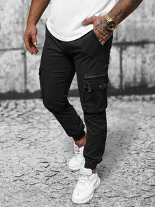 Men's Chinos Jogger - Black OZONEE NB/MP0201N
