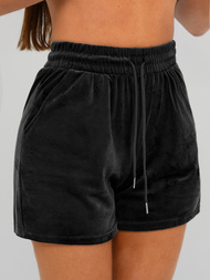 Women's Velour Tracksuit Set - Black OZONEE JS/35C1616/3