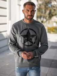Men's Sweatshirt - Dark Grey OZONEE JS/8B1761/5