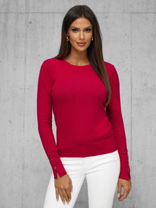 Women's Sweater - Burgundy OZONEE JS/8004/5