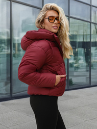 Women's Jacket - Burgundy OZONEE JS/16M9188/06Z