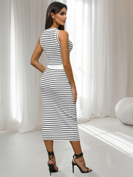 Women's set white/black - top and skirt OZONEE O/CH5801