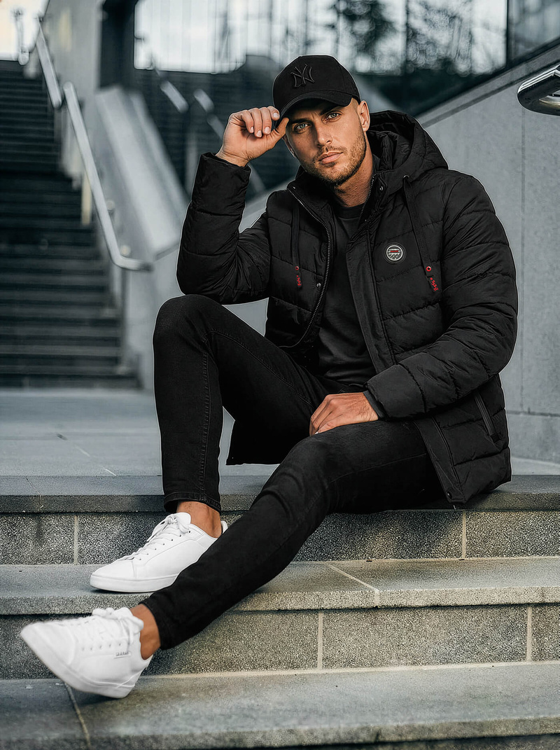 Men's Jacket - Black OZONEE JS/31M5081/392Z