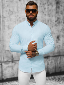 Men's Shirt - Light Blue OZONEE O/V54