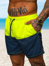 Men's Shorts - Yellow/Navy Blue OZONEE JS/HM066