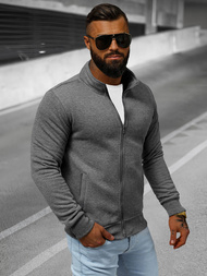 Men's Sweatshirt - Dark Grey OZONEE JS/2002Z