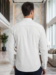 Men's Shirt - White OZONEE V/V185Z