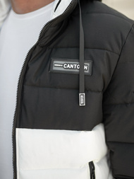 Men's Winter Jacket - Black/White OZONEE JS/31M5083/281