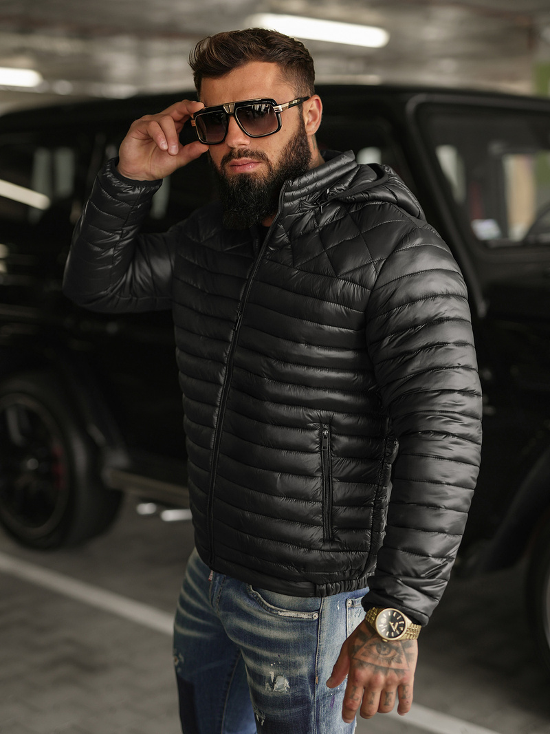 Men's Jacket - Black OZONEE JS/16M9328/392BZ