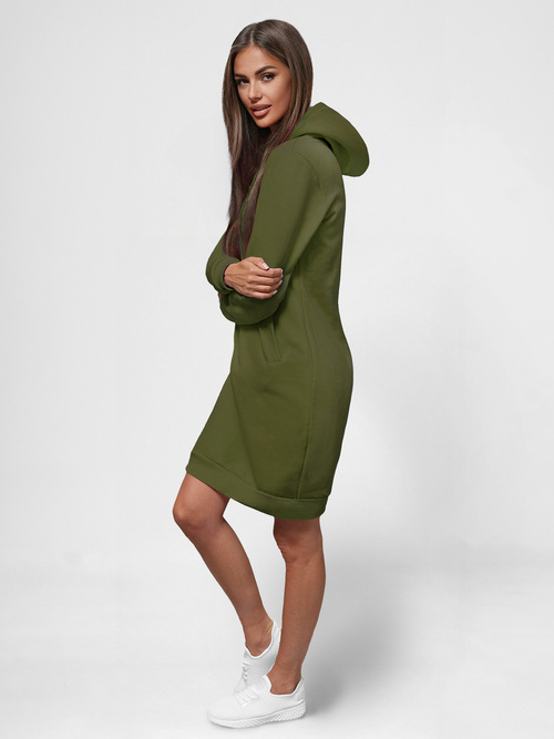 Women's Hoodie - Khaki OZONEE JS/YS10005/29Z