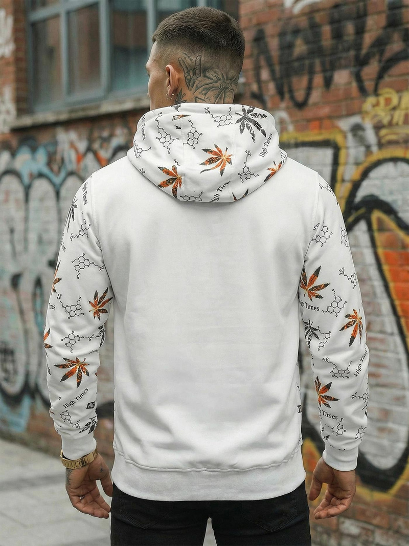 Men's Hoodie - White OZONEE O/B266Z