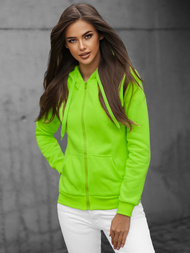 Women's Hoodie - Green neon OZONEE JS/W03Z
