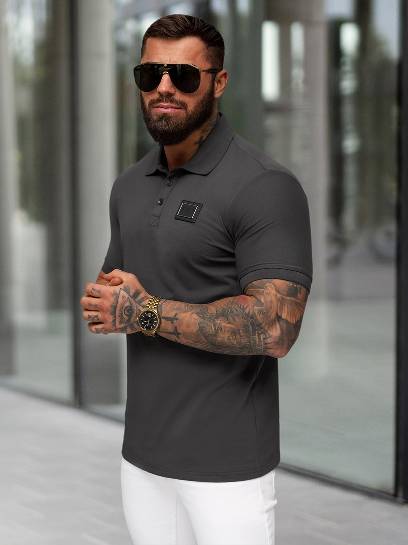 Men's Polo Shirt - Anthracite OZONEE NB/MT3124