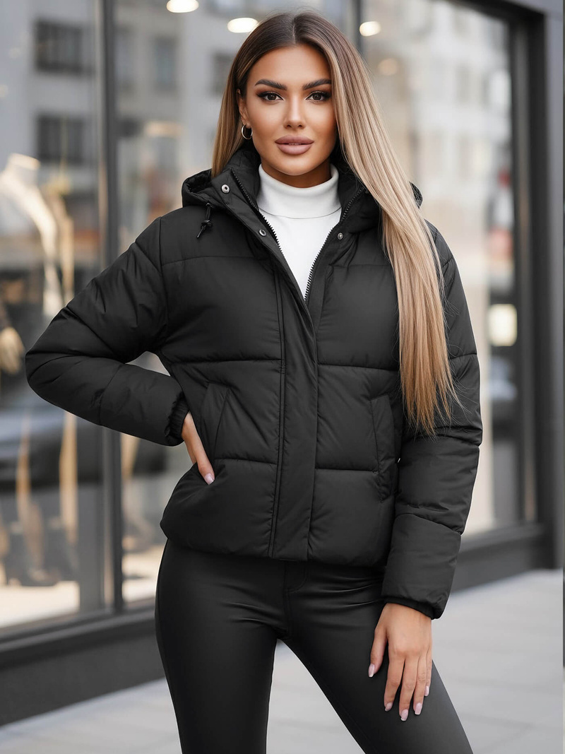 Women's Jacket - Black OZONEE JS/16M9188/392Z