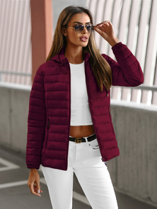 Women's Jacket - Burgundy OZONEE JS/16M9103/01Z
