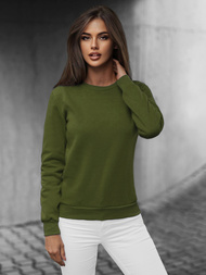 Women's Sweatshirt - Khaki OZONEE JS/W01Z