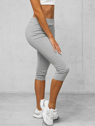 Women's Leggings 3/4 - Grey OZONEE JS/1045/A3Z
