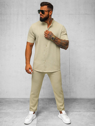 Men's Chinos - Beige OZONEE O/K971SP