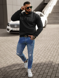 Men's Sweatshirt - Black OZONEE JS/8B1362/3