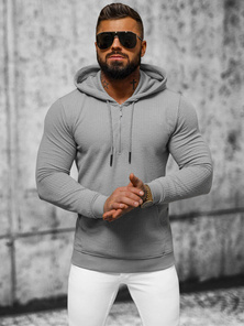Men's Hoodie - Grey OZONEE O/TB2273