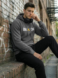Men's Hoodie - Dark Grey OZONEE JS/8B1756/5Z