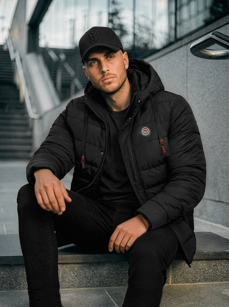 Men's Jacket - Black OZONEE JS/31M5081/392Z