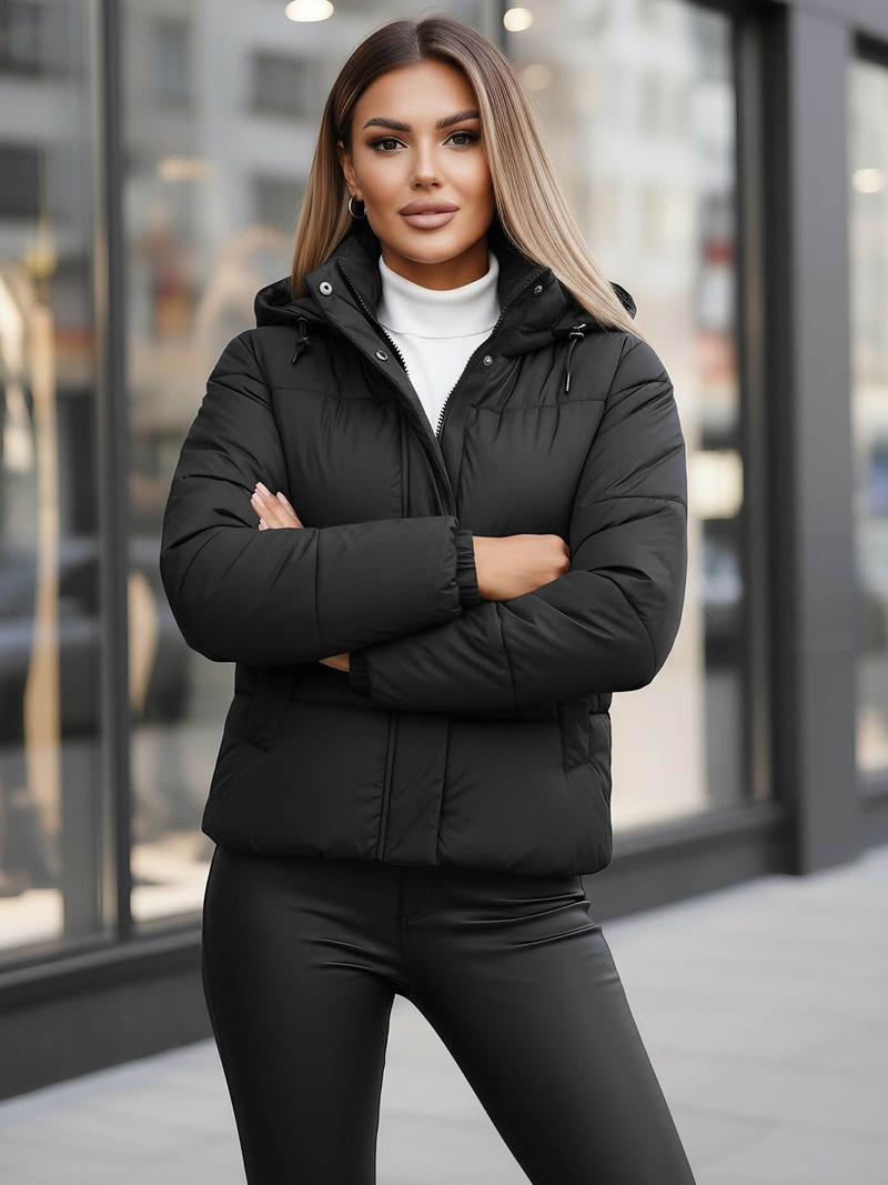 Women's Jacket - Black OZONEE JS/16M9188/392Z