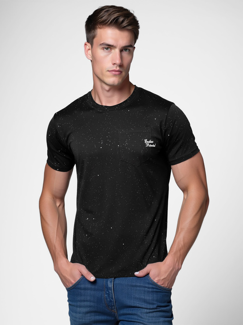 Men's T-shirt - Black OZONEE O/QQ1387Z