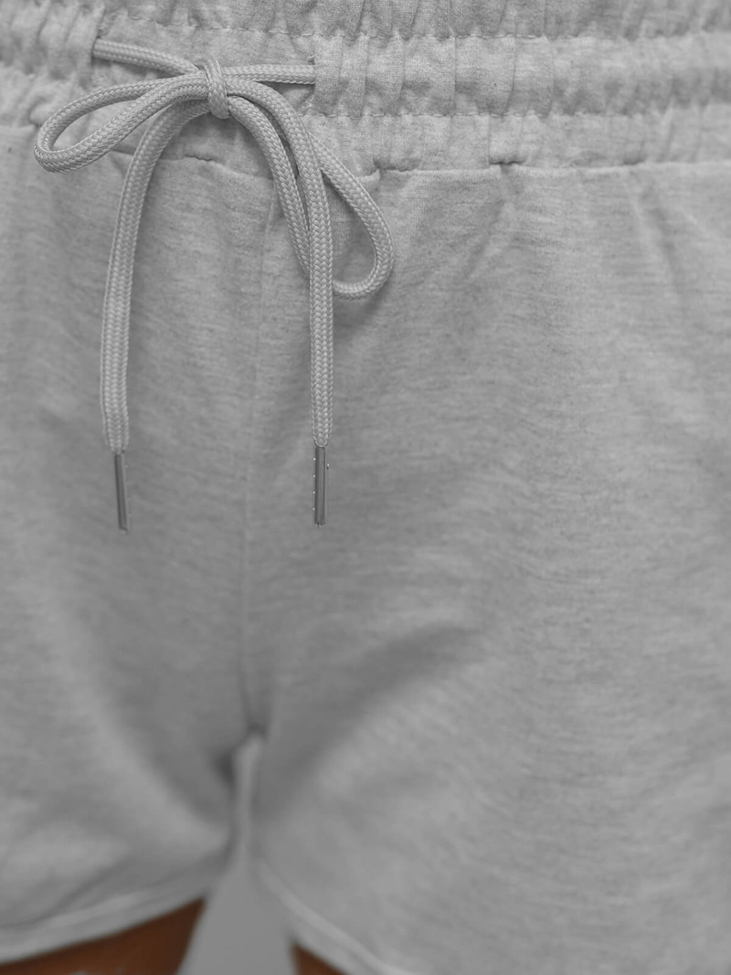 Women's sweat shorts - grey OZONEE JS/8K1256/2Z