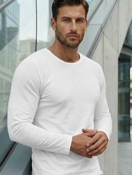 Men's Long Sleeve T-shirt - White OZONEE JS/2088Z