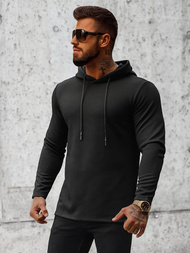 Men's Hoodie - Black OZONEE O/D7249