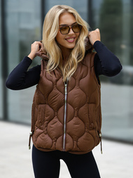 Women's Gilet - Chocolate OZONEE JS/5M3235/158