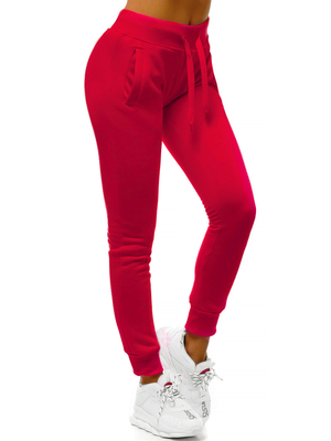 Women's Sweatpants - dark red OZONEE JS/CK01/59