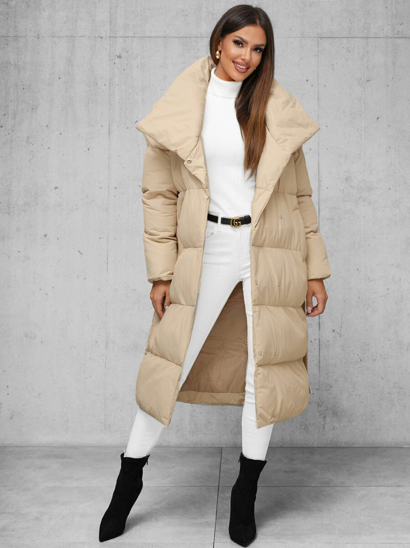 Women's Jacket - Beige OZONEE JS/M737/62Z