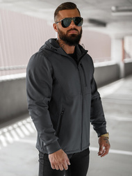 Men's Softshell Jacket - Dark Grey OZONEE JS/27B6529/5Z