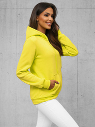 Women's Hoodie - Yellow neon OZONEE JS/W02Z
