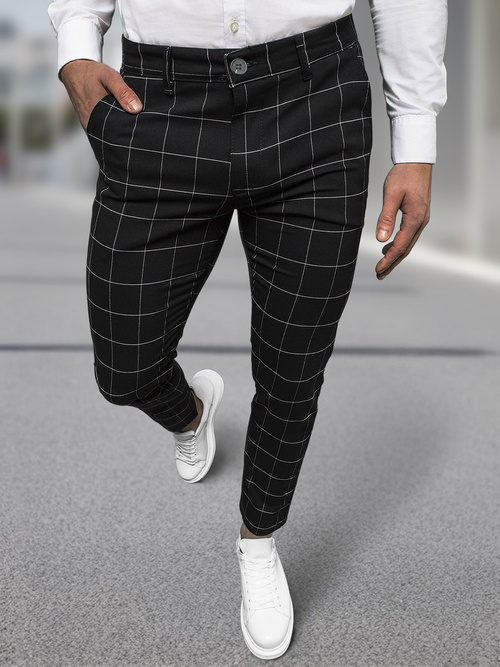 Men's Chino Trousers - Black OZONEE DJ/5505