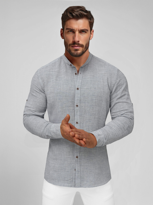 Men's Shirt - Grey OZONEE O/V146