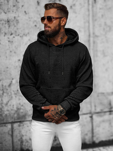 Men's Hoodie - Black OZONEE JS/3B566
