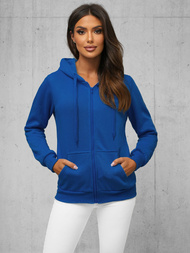 Women's Hoodie - cornflower blue OZONEE JS/W03/65Z