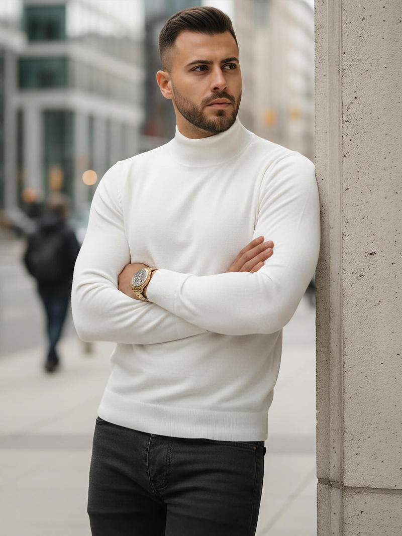 Men's Jumper - White OZONEE V/V24503