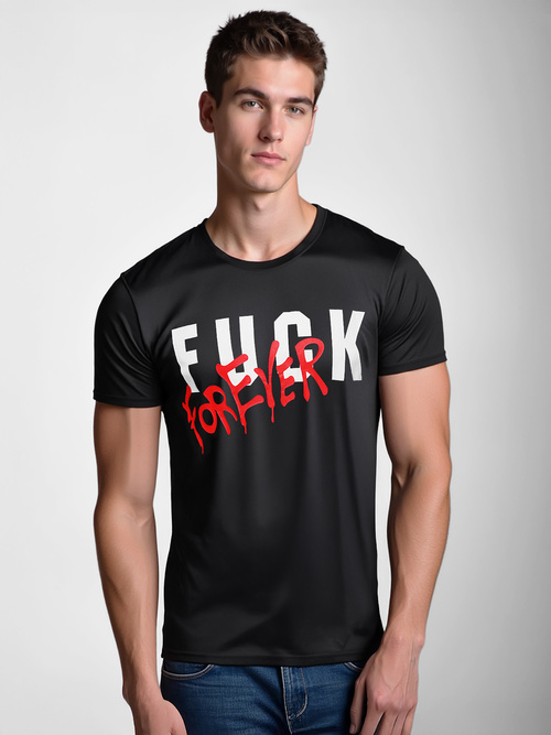 Men's T-shirt - Black OZONEE O/T1267/3Z