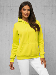 Women's Hoodie - Yellow neon OZONEE JS/W02Z