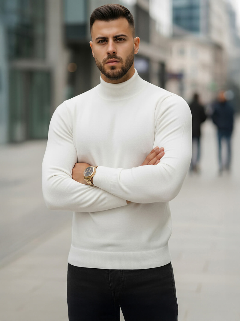 Men's Jumper - White OZONEE V/V24503